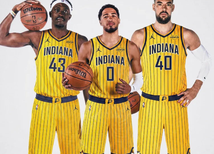 Indiana Pacers announce new pinstripe uniforms, and Tyrese Haliburton reacts