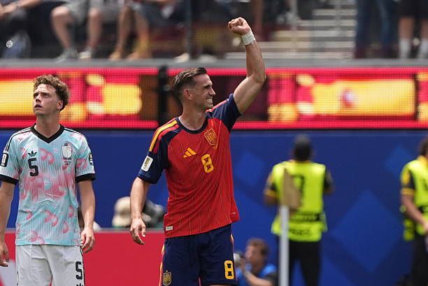Watch: Chelsea linked Fabian Ruiz gives Spain the lead vs Belgium