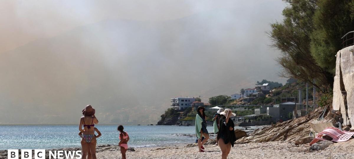 Thousands evacuated in Crete as European wildfires continue to rage