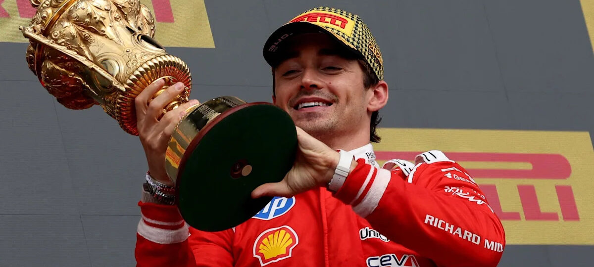 Leclerc wins dramatic race from Russell and Hamilton