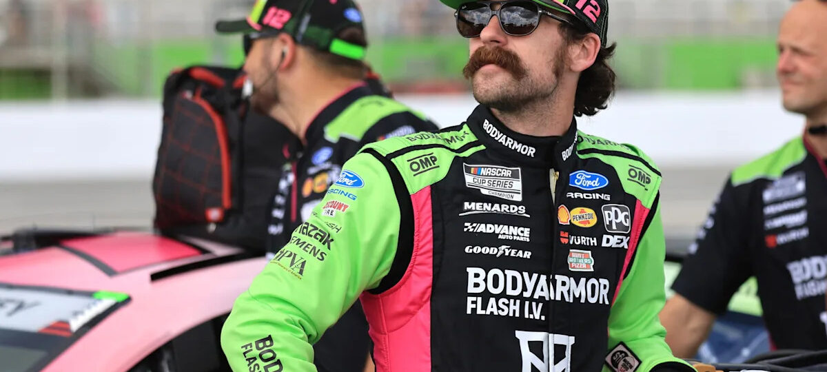 Ryan Blaney wins pole and Team Penske teammate Joey Logano is 2nd at NASCAR Atlanta qualifying