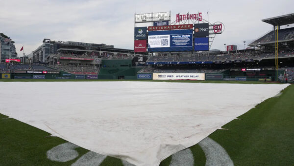 Yankees, Nationals in rain delay on Friday night