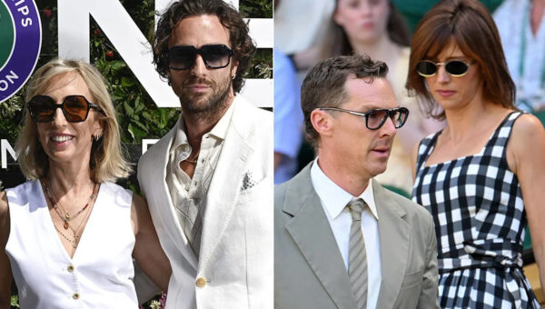 Wimbledon 2026 Day 9: Aaron Taylor-Johnson, 36, and wife Sam, 59, arrive hand-in-hand as they lead VIPs