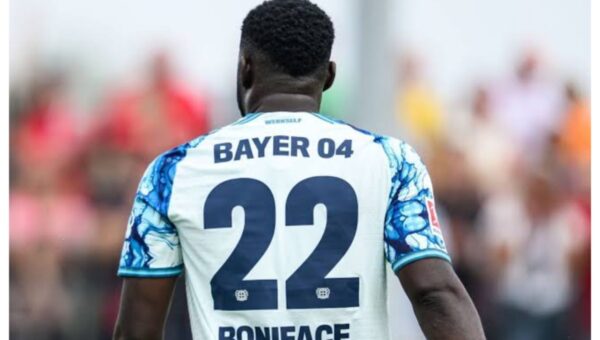 Super Eagles striker, Victor Boniface scores twice as Leverkusen record 7-0 win