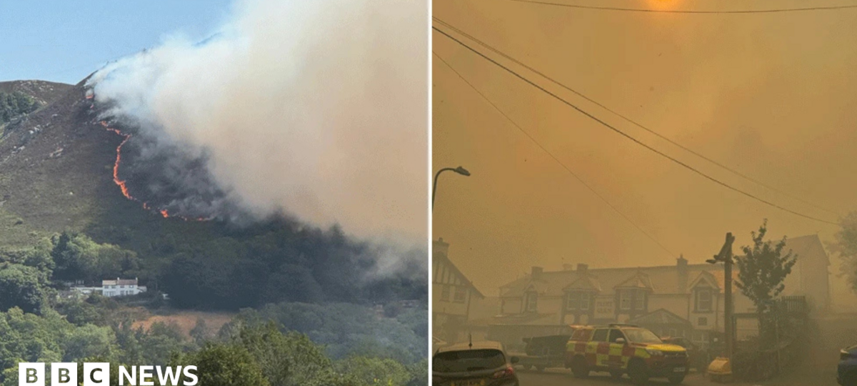 Major incident declared in Wales as firefighters tackle wildfires across UK