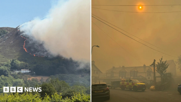 Major incident declared in Wales as firefighters tackle wildfires across UK