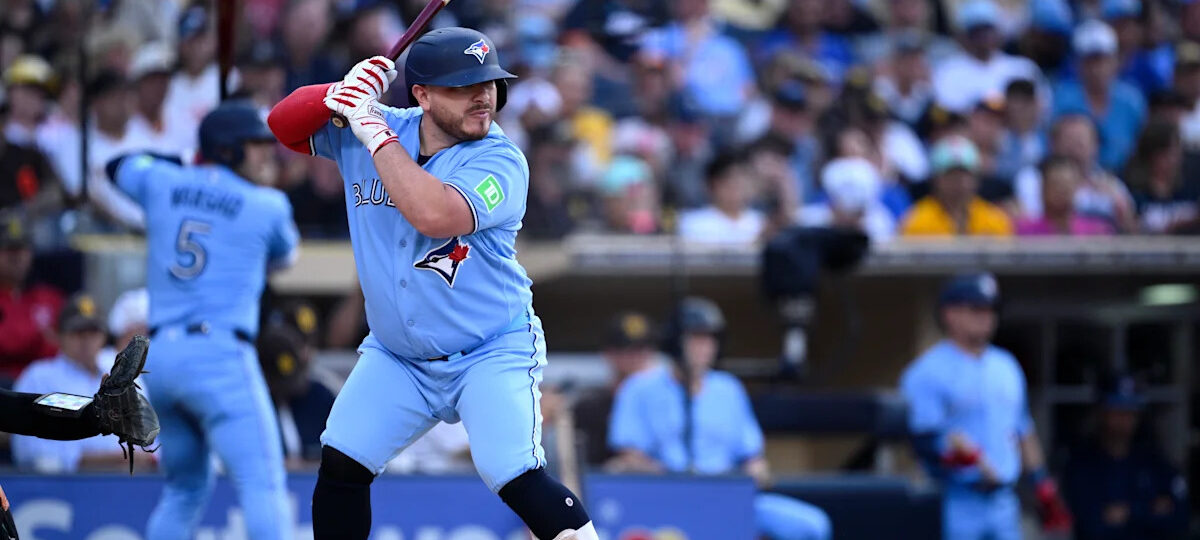 Alejandro Kirk loses grip on bat and sends it flying into the dugout, shattering window in win over Nationals