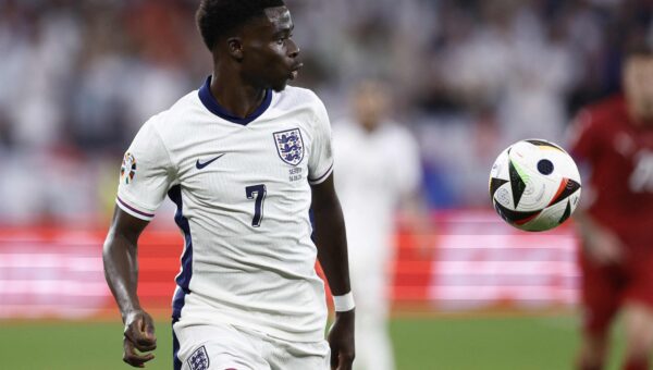 Watch: Bukayo Saka completes his brace as England lead 4-0 vs France