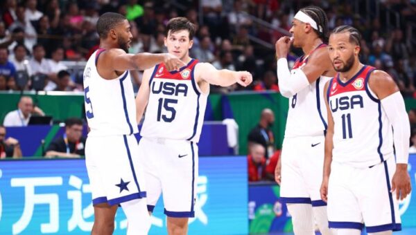 Paolo Banchero gives Jalen Brunson his flowers after leading the Knicks to a championship