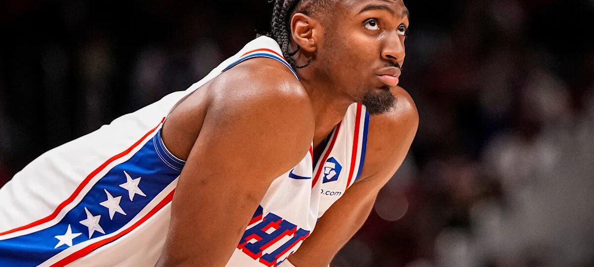 Sixers' Tyrese Maxey back in the gym working on his finishing ability