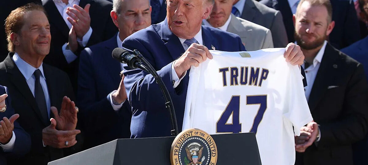 Trump Tells L.A. Dodgers He Loves Negotiating in the Oval Office Because Everyone Feels ‘Discombobulated’ There