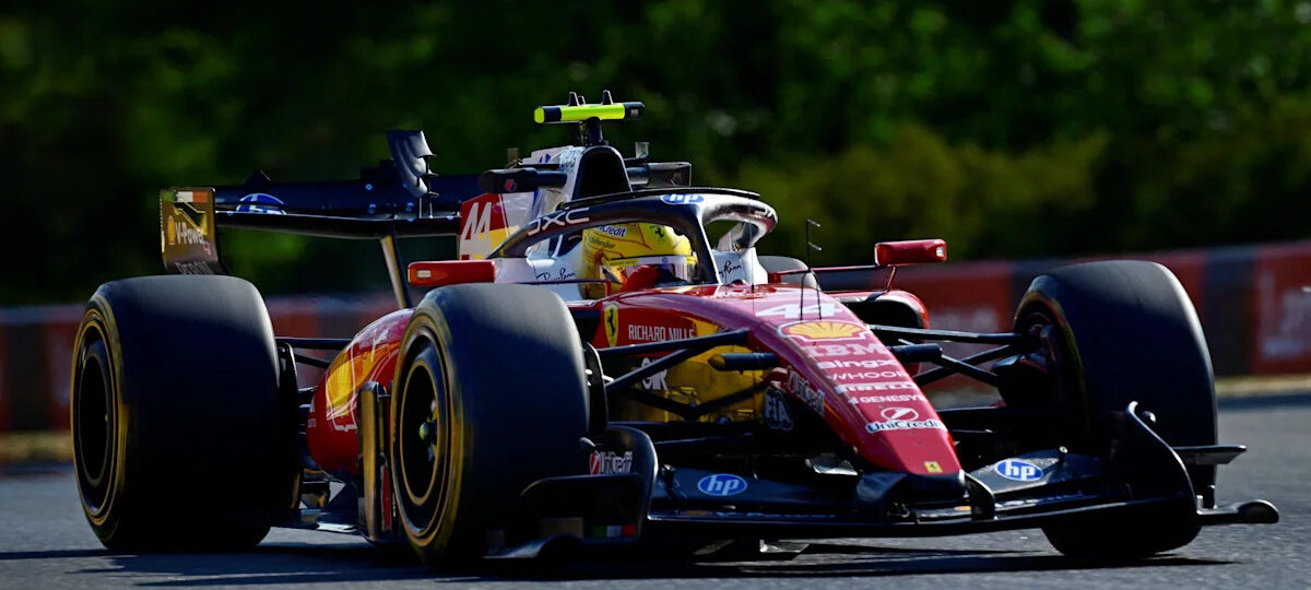 Hamilton leads Ferrari one-two in Hungary practice