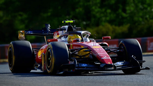 Hamilton leads Ferrari one-two in Hungary practice