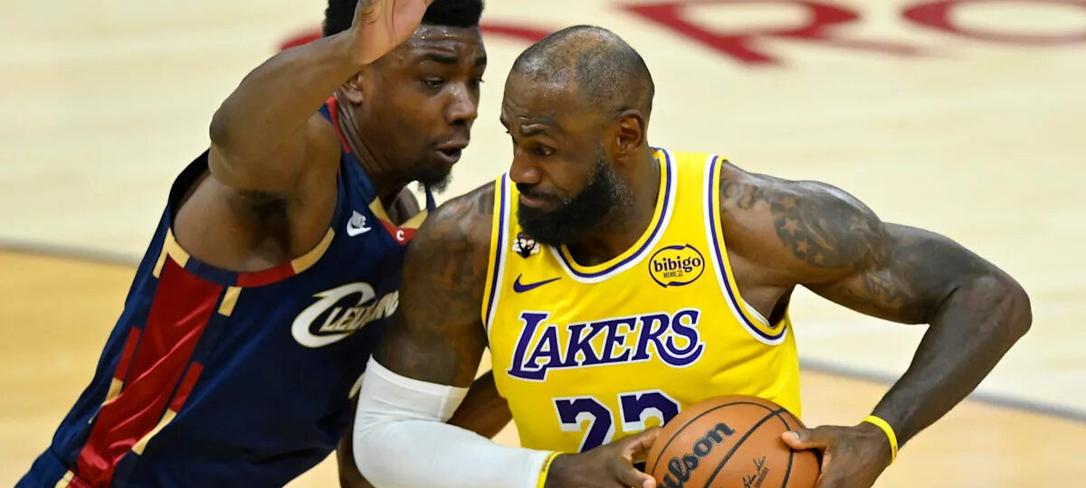 LeBron James seen with Cavs front office member in Akron