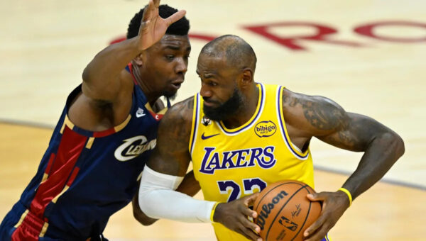 LeBron James seen with Cavs front office member in Akron