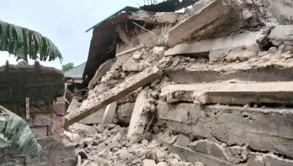 One feared trapped as two-storey building collapses in Kano