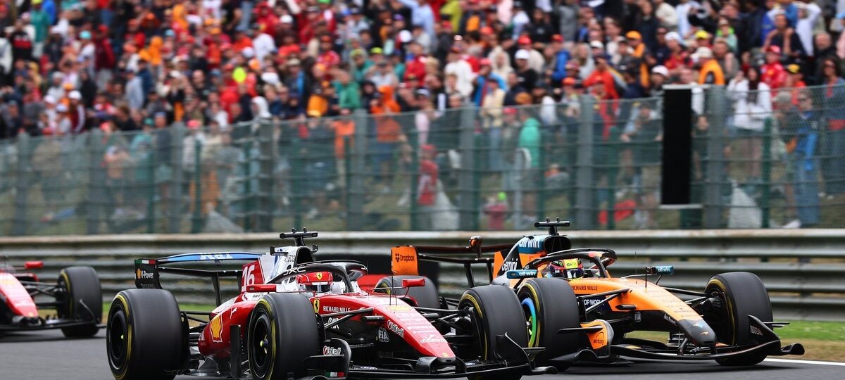 Why Charles Leclerc wasn’t penalised for clash with Oscar Piastri in Belgian GP