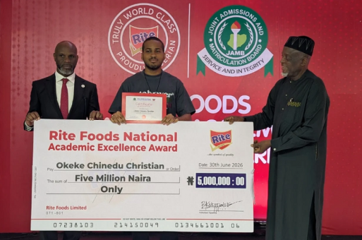 JAMB, Rite Foods award N35m to matriculating students