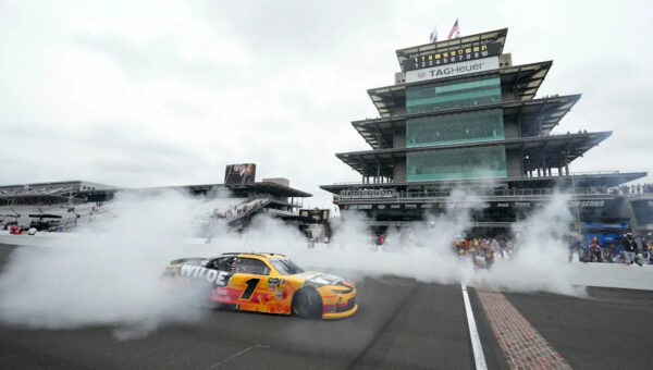 NASCAR’s Carson Kvapil was told not to do a burnout on IMS bricks; he did it anyway