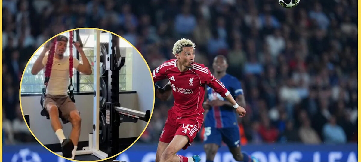 (Video) Hugo Ekitike grinds through his injury recovery with visit to California-based physio