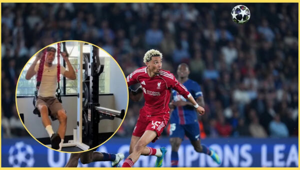 (Video) Hugo Ekitike grinds through his injury recovery with visit to California-based physio