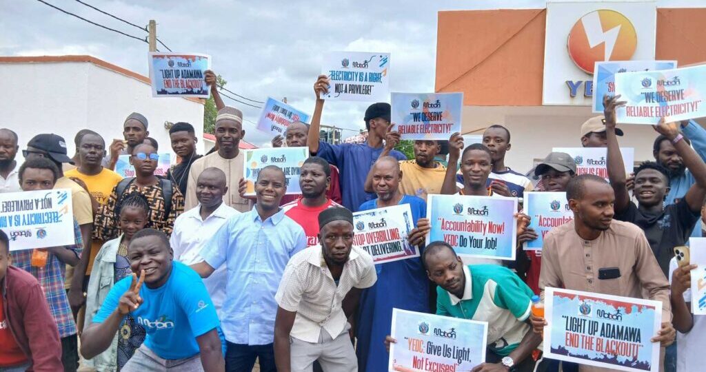 Adamawa residents protest two-month blackout at YEDC headquarters