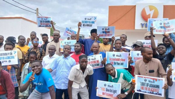 Adamawa residents protest two-month blackout at YEDC headquarters
