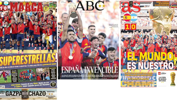 The world celebrates Spain! From invincible to superstars, front pages
