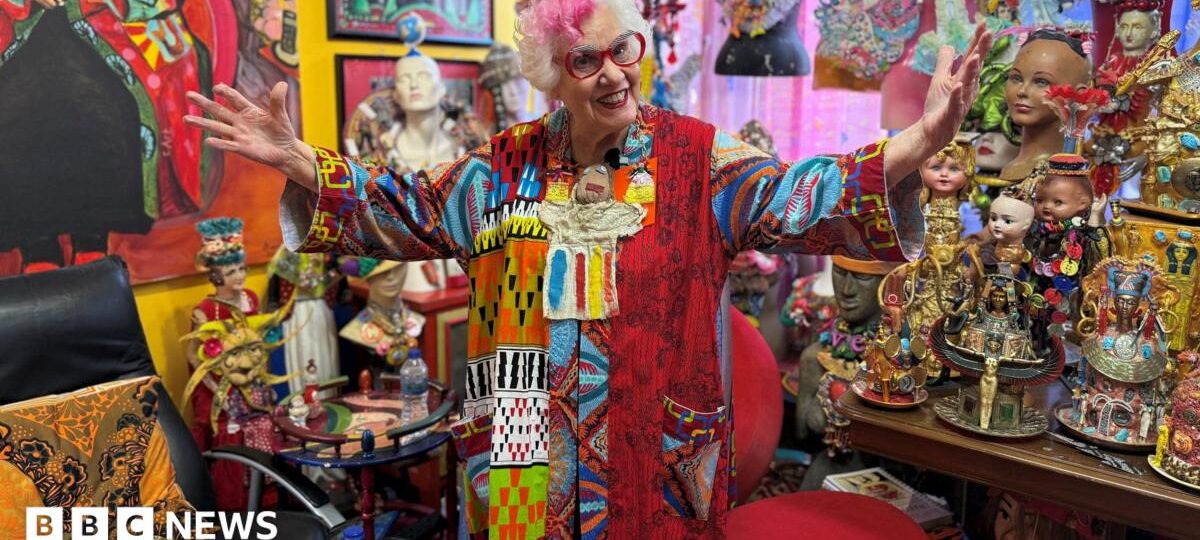 The 85-year-old living in her own art installation