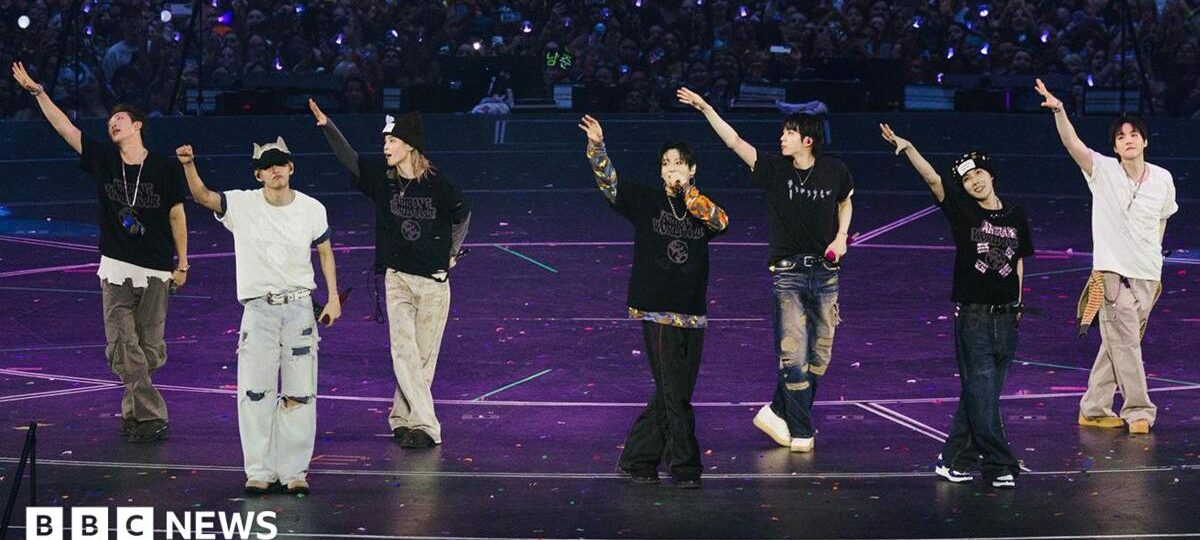 BTS take credit for England football win in first UK show since 2019