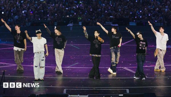 BTS take credit for England football win in first UK show since 2019