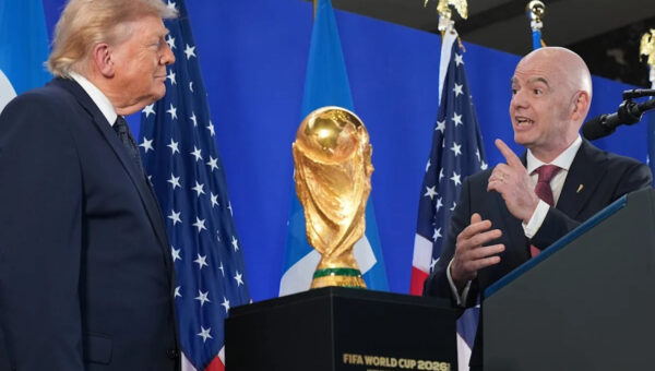 Is Trump the first president to attend a World Cup final?