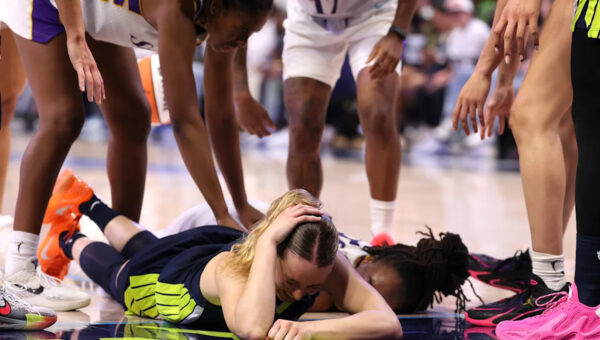 Paige Bueckers leaves game after late collision in Wings’ win vs. Sparks