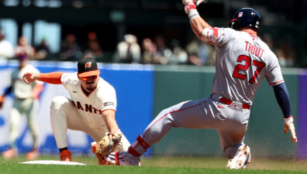 Trout's 1st 4-hit game since the 2021 season powers the Angels to a 4-3 win over the Giants