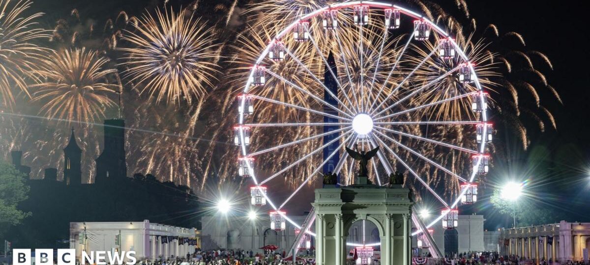 US marks its 250th birthday with fireworks, flyovers and extreme weather