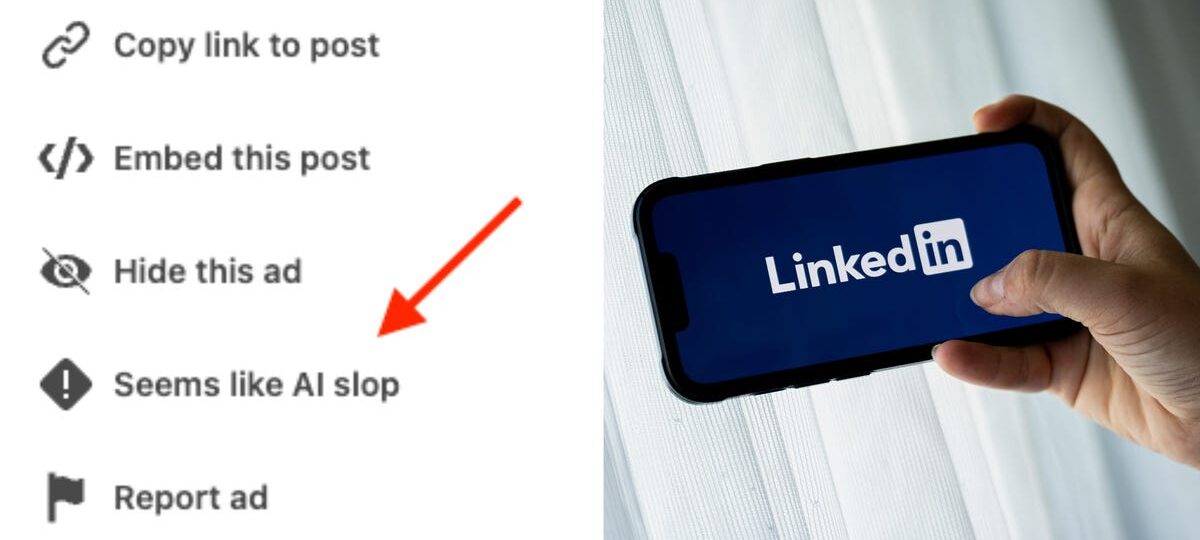 You can now call out LinkedIn AI slop using a new button