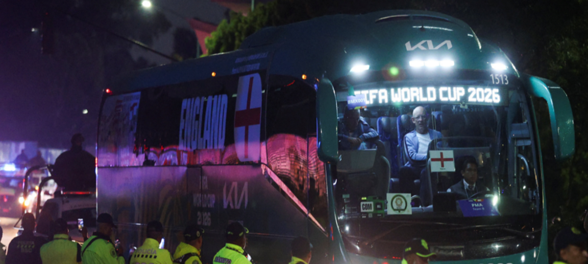 England team booed on arrival at Mexico City hotel