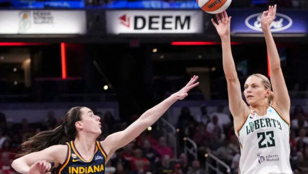 Fever’s Caitlin Clark is crushed, but gets a technical foul when no foul is called