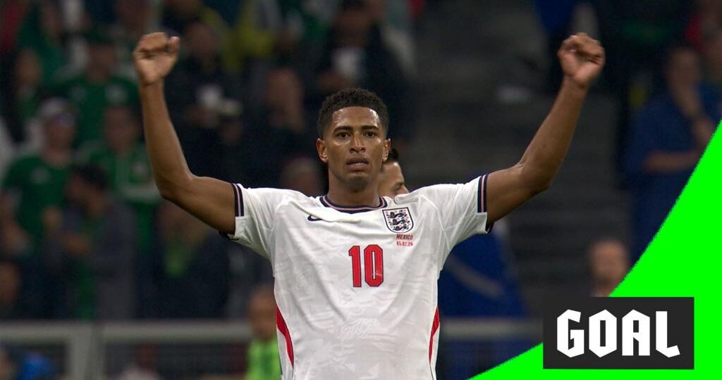 Bellingham heads England into the lead against Mexico
