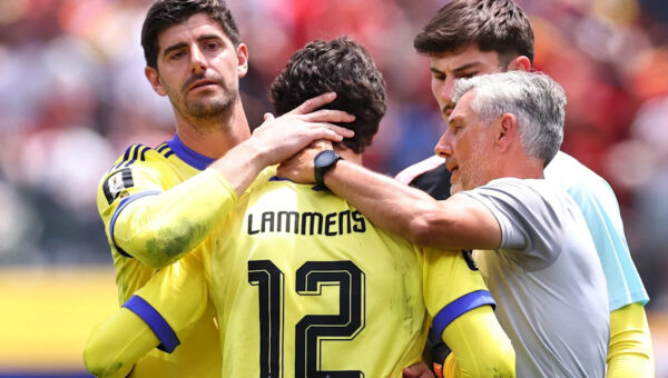 Merino pounces on Lammens mistake to score late winner for Spain
