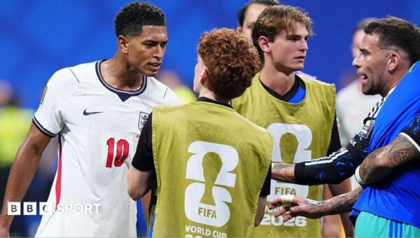 Bellingham slapped Argentina substitute after England exit