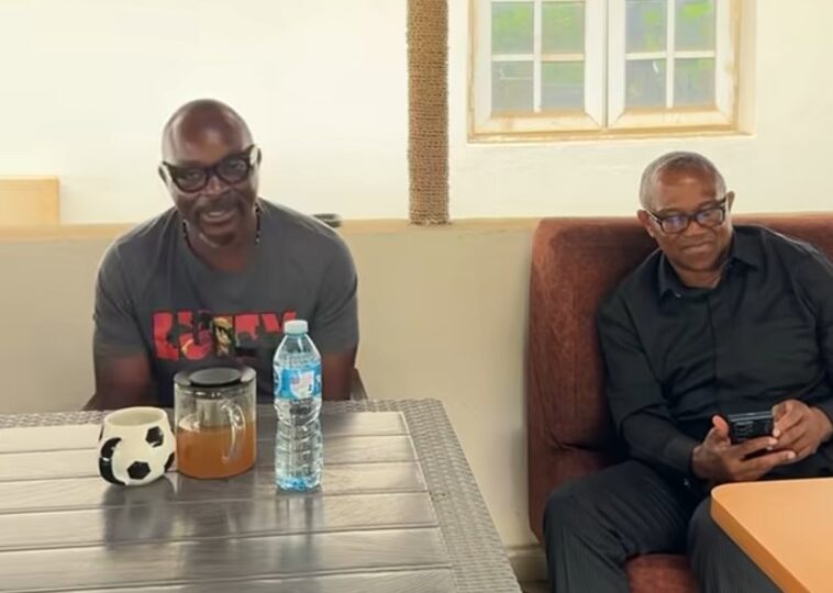 Peter Obi visits Isaac Fayose, disowns online attackers [VIDEO]