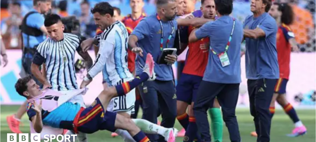 Argentina's Paredes should not be suspended for confrontation - Spain's Gavi