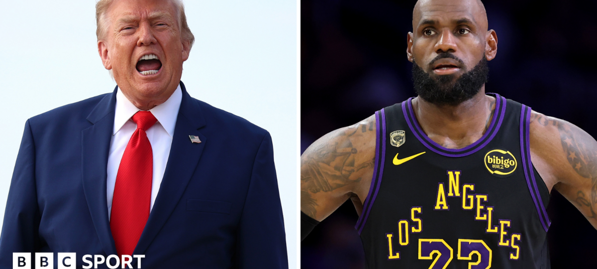 'Maybe he's a racist' - Trump critical of James