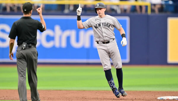 Ben Rice hits 2 homers for Yankees in 12-4 win, New York splits 4-game series with Rays
