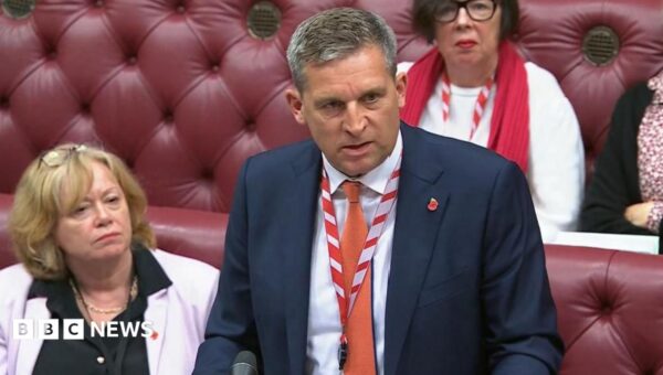 Prisons minister Lord Timpson quits government