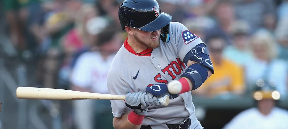 Red Sox trade addition Curtis Mead removed from his first game with team after HBP