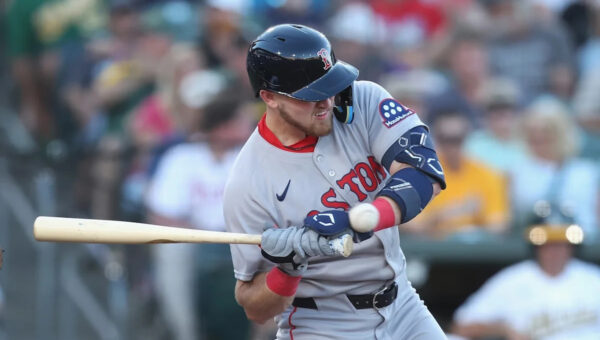 Red Sox trade addition Curtis Mead removed from his first game with team after HBP