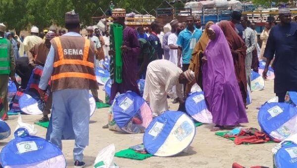 NEDC, SEMA Donate Relief Materials To 2,038 Yobe Windstorm Victims