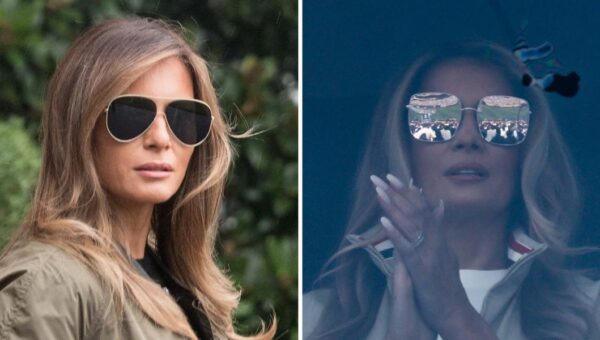 No one loves designer sunglasses quite like Melania Trump. Here's a look inside her collection, from Dior to Bottega.